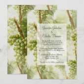 Grape Vines Winery Thmed Wedding Kaart (Voorkant / Achterkant)
