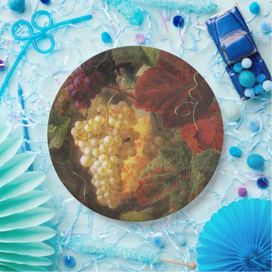 GRAPE VINEYARD WINE-TASTPARTIJ Druiven, Papieren Bordje (Feest)