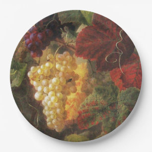 GRAPE VINEYARD WINE-TASTPARTIJ Druiven, Papieren Bordje