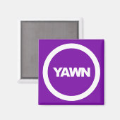 Grape Yawn Brand Dorm Fridge Magneet (Voorkant / Achterkant)