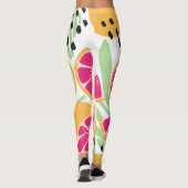 Grapefruit & Bladeren: Tropisch  Leggings (Achterkant)