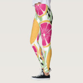 Grapefruit & Bladeren: Tropisch  Leggings (Links)