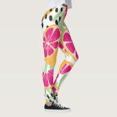 Grapefruit & Bladeren: Tropisch  Leggings (Rechts)
