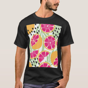 Grapefruit & Bladeren: Tropisch T-shirt