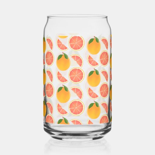 Grapefruit Blikvorm Glas (Voorkant)