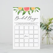 Grapefruit Bridal Bingo Summer Vrijgezellenfeest G (Staand voorkant)