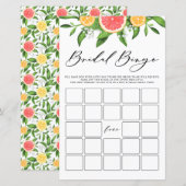 Grapefruit Bridal Bingo Summer Vrijgezellenfeest G (Voorkant / Achterkant)