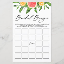 Grapefruit Bridal Bingo Summer Vrijgezellenfeest G