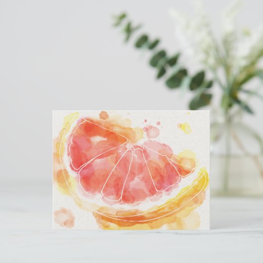 Grapefruit Briefkaart (Staand voorkant)