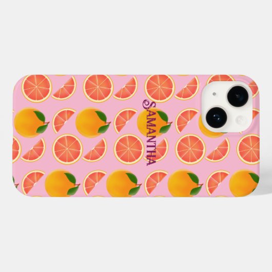 Grapefruit Case-Mate iPhone Case (Achterkant (horizontaal))