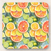Grapefruit, citroenen, limoenen en Sinaasappels Ci Bier Onderzetter (Voorkant)