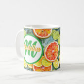 Grapefruit, citroenen, limoenen en Sinaasappels Ci Koffiemok (Voorkant links)