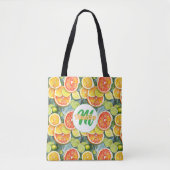 Grapefruit, citroenen, limoenen en Sinaasappels Ci Tote Bag (Voorkant)