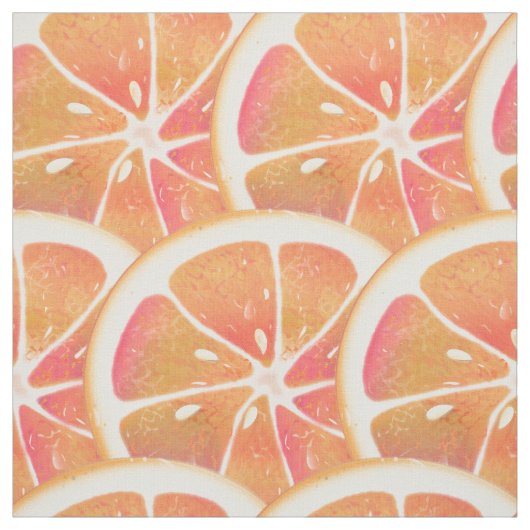 Grapefruit Citrus Fruit Slice Stof (Swatch)