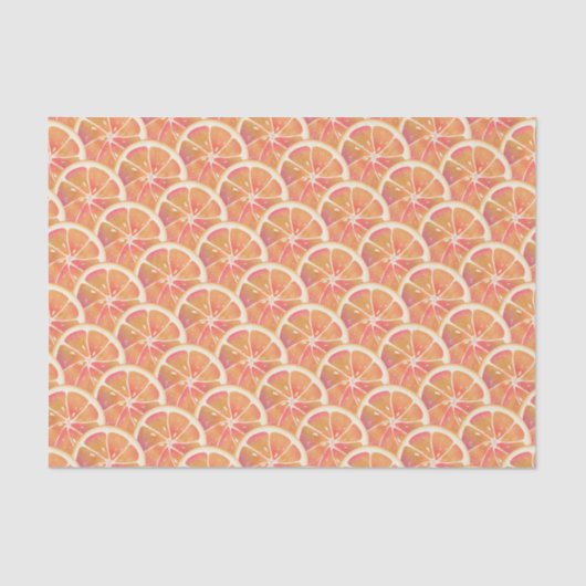 Grapefruit Citrus Fruit Tissuepapier (Voorkant)