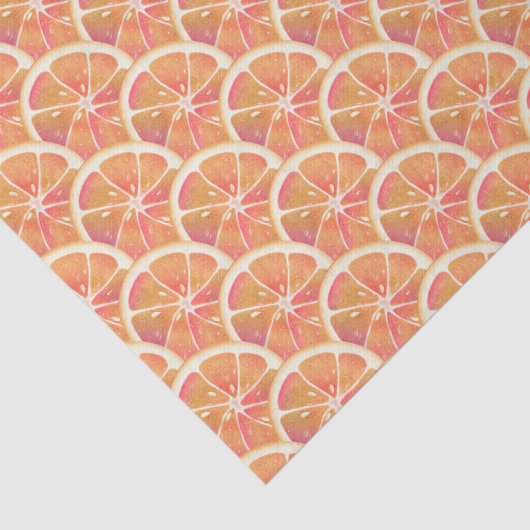 Grapefruit Citrus Fruit Tissuepapier (Detail)