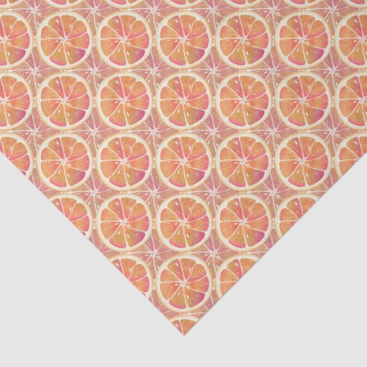 Grapefruit Citrus Fruit Tissuepapier (Detail)