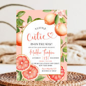 Grapefruit Citrus Theme Zomerfruit Baby shower Kaart