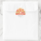 Grapefruit Citrusfruit | Dank Je Ronde Sticker (Tas)