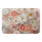 Grapefruit en bloemen Abstract Badmat (Voorkant)
