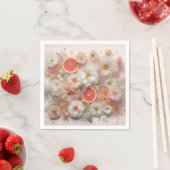 Grapefruit en bloemen Abstract Servet (Insitu)