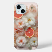 Grapefruit en bloemen Case-Mate iPhone case (Achterkant)