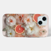 Grapefruit en bloemen Case-Mate iPhone case (Achterkant (horizontaal))