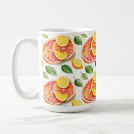 Grapefruit en citroenen Summer Vibes Koffiemok