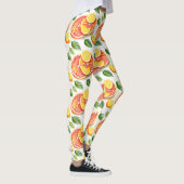 Grapefruit en citroenen Waterverf Citrus Leggings (Rechts)