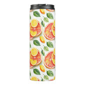 Grapefruit en citroenen Waterverf Citrus Thermosbeker (Achterkant)