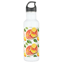 Grapefruit en citroenen Waterverf Citrus Waterfles