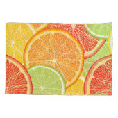 Grapefruit en oranje abstracte achtergrond. kussensloop (Achterkant)