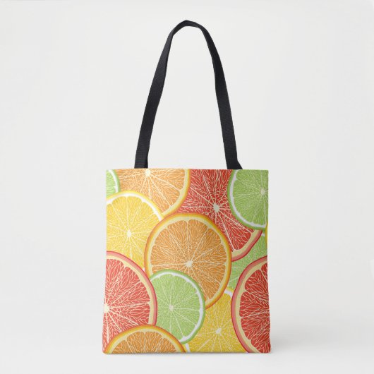 Grapefruit en oranje abstracte achtergrond. tote bag (Voorkant)