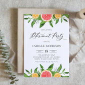 Grapefruit en Sinaasappels Zomer Pensioen Partij Kaart