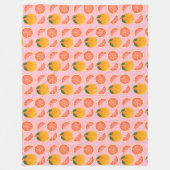 Grapefruit Fleece Deken (Voorkant)