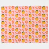Grapefruit Fleece Deken (Voorkant (Horizontaal))