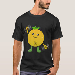 Grapefruit, Fruit Kostuum Workout Bodybuilding Lif T-shirt