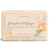 Grapefruit Gember Handgemaakte Zeep Label Sticker
