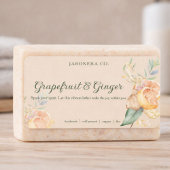 Grapefruit Gember Handgemaakte Zeep Label Sticker