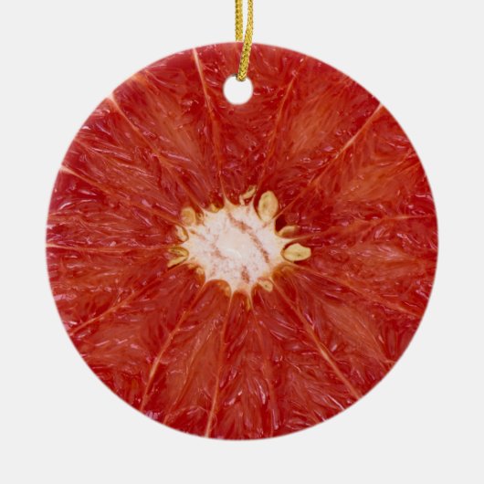 Grapefruit Keramisch Ornament (Voorkant)