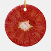 Grapefruit Keramisch Ornament (Achterkant)