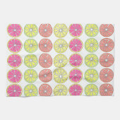 Grapefruit Lemon Limoen Sinaasappel Citrus Fruitdo Theedoek (Horizontaal)