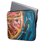 Grapefruit Levendig Fruit Kunst Laptop Sleeve (Voorkant Links)