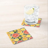 Grapefruit, limoenen en citroenen Citrus thema Kartonnen Onderzetters (Insitu)