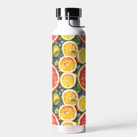 Grapefruit, limoenen en citroenen Citrus thema Waterfles (Links)