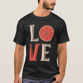 Grapefruit Love Grapefruit Slice Fruit Summer Grag T-shirt
