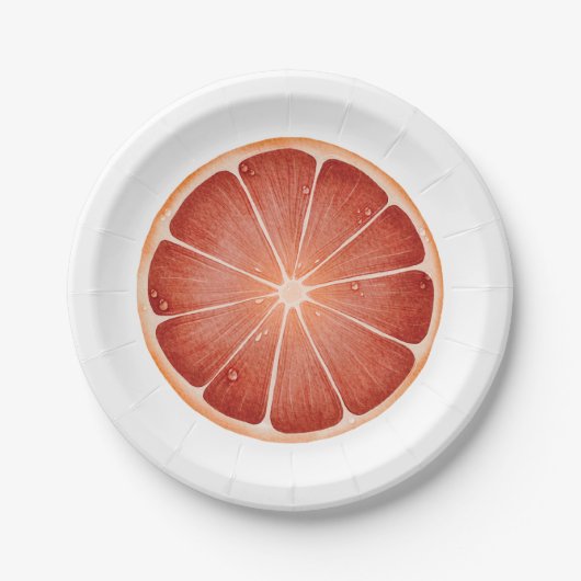 Grapefruit Papieren Bord (Voorkant)