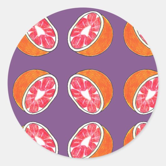 Grapefruit Pattern Stickers (Voorkant)