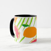 Grapefruit Pattern Summer Art Mok (Voorkant links)