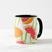 Grapefruit Pattern Summer Art Mok (Voorkant rechts)